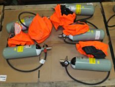 5x Drager Saver CF10 Breathing Apperatus