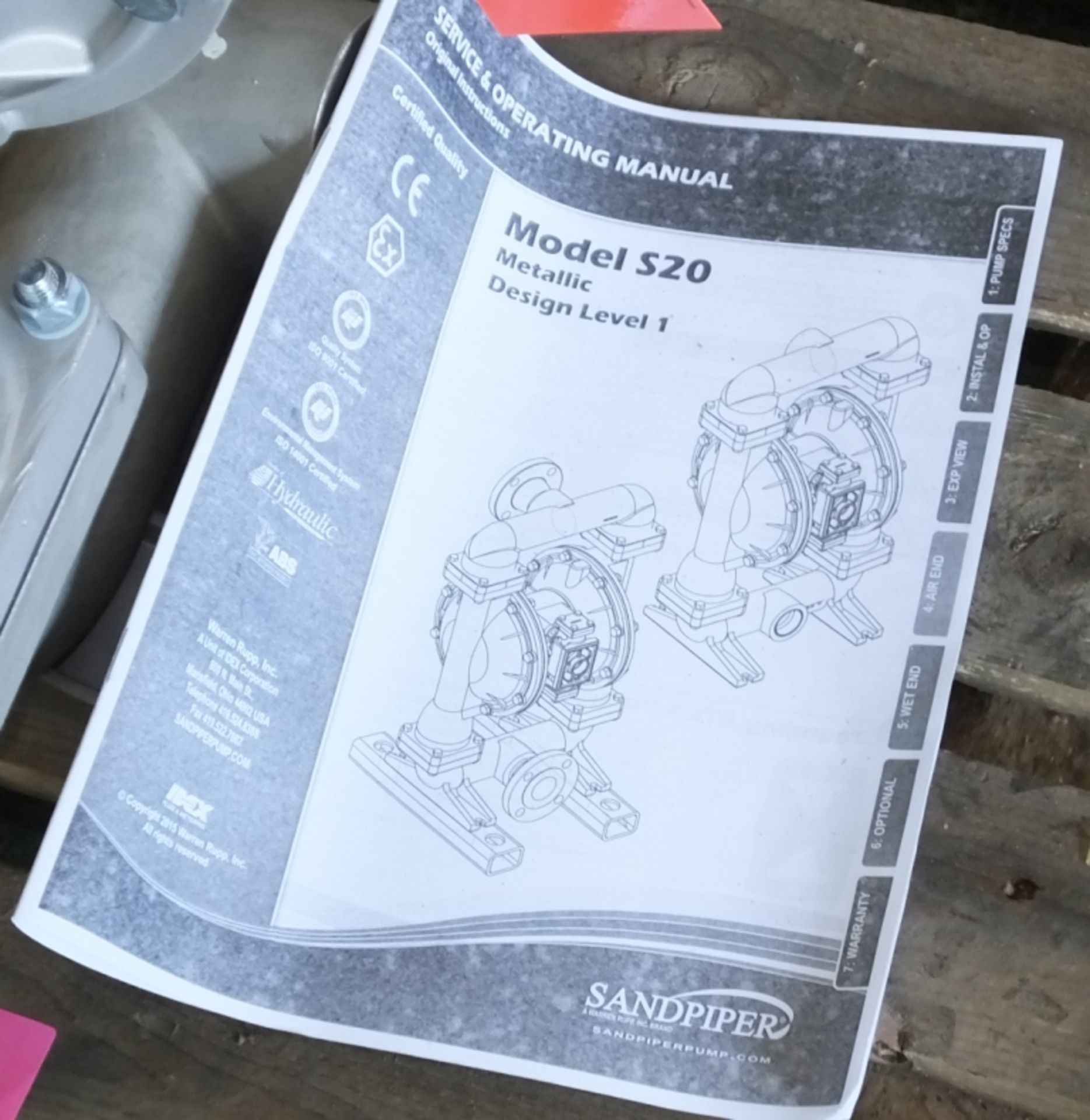 Sandpiper S20 Air Operated Pump Unit - Bild 4 aus 5