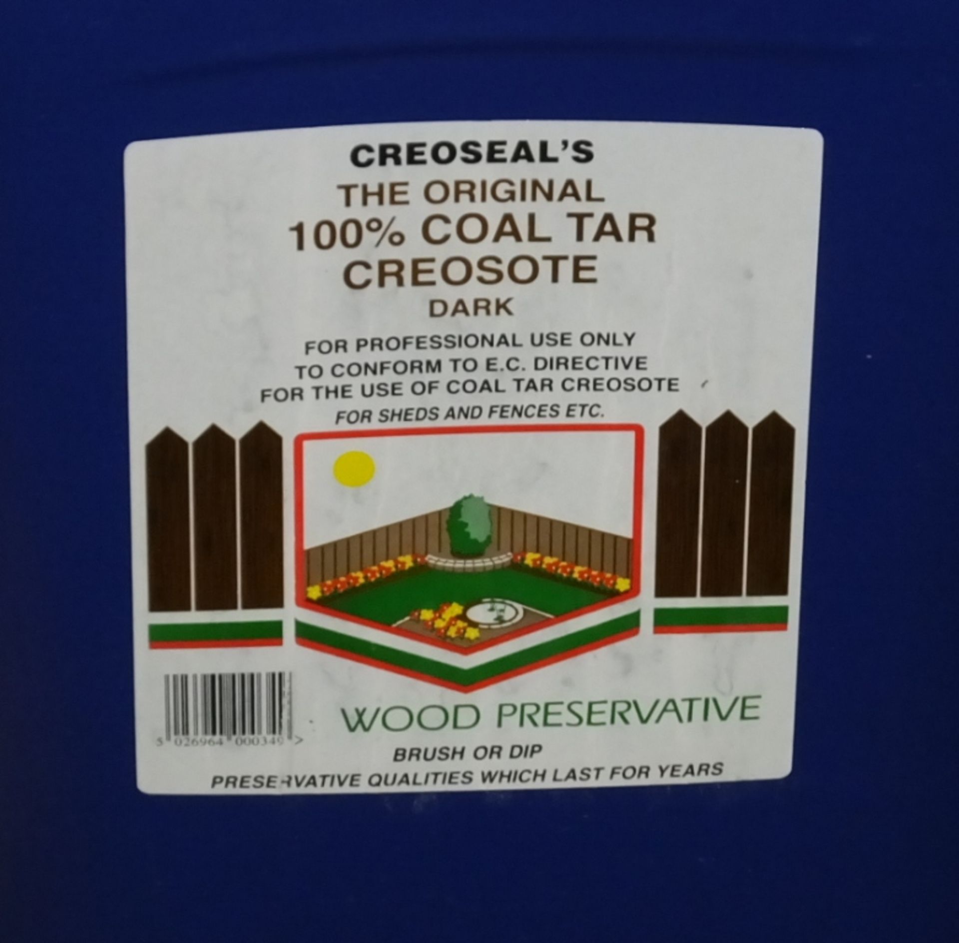 Creoseals 100% Coal Tar Creosote - 3x 20 LTR - Image 2 of 2