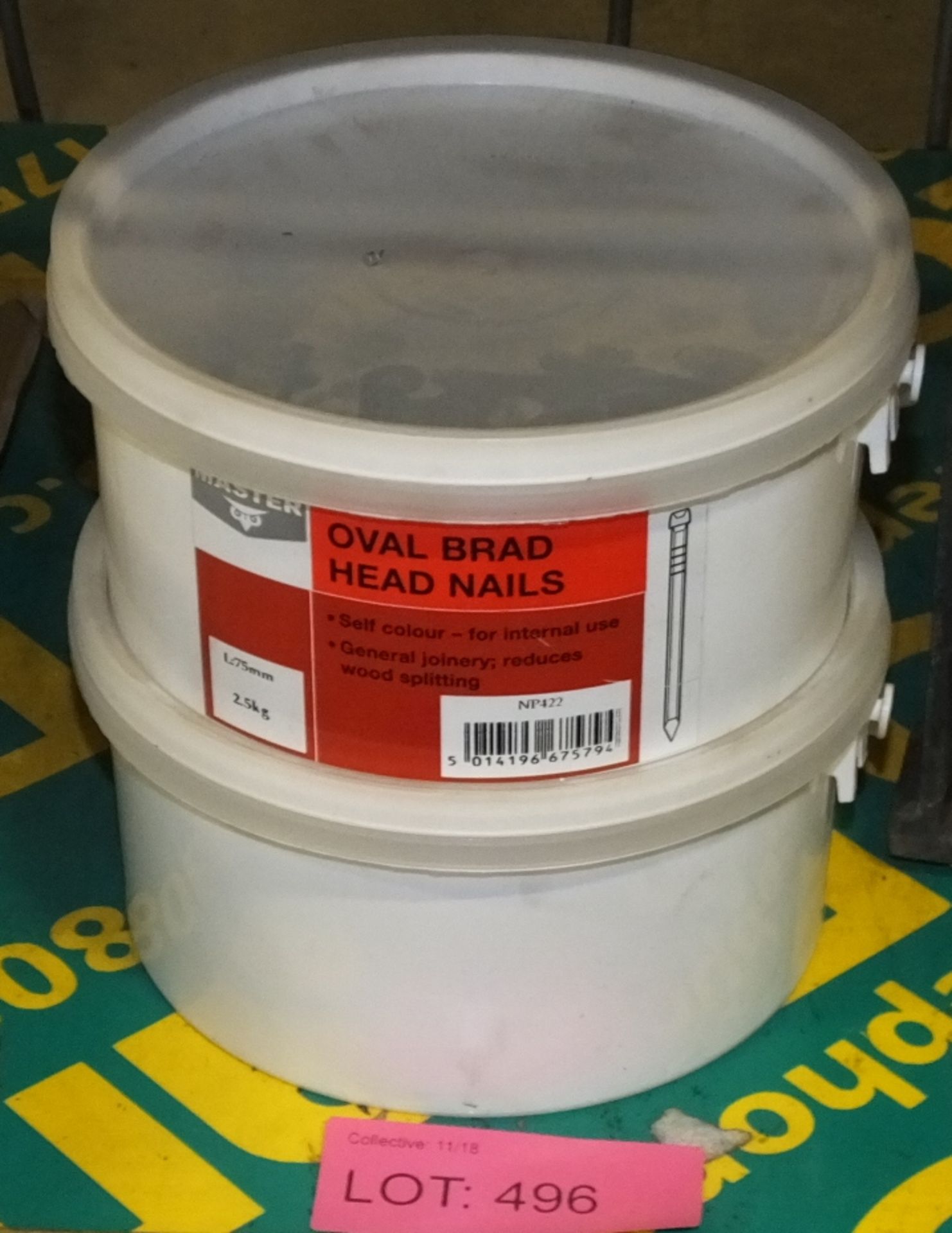 2x 2.5kg Oval Brad Head Nails