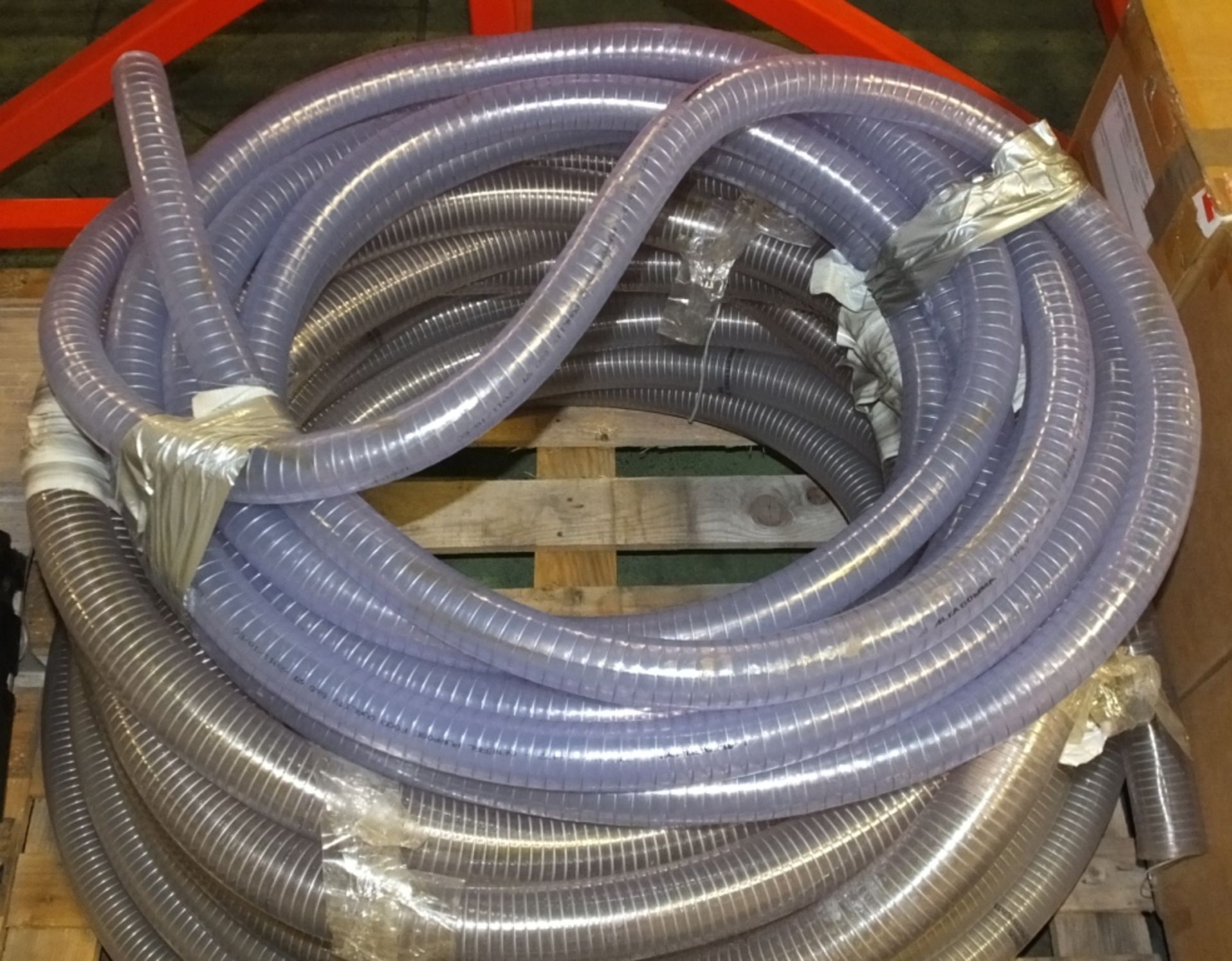 3x Clear Re-enforced Hoses - unknown lengths - Image 2 of 2