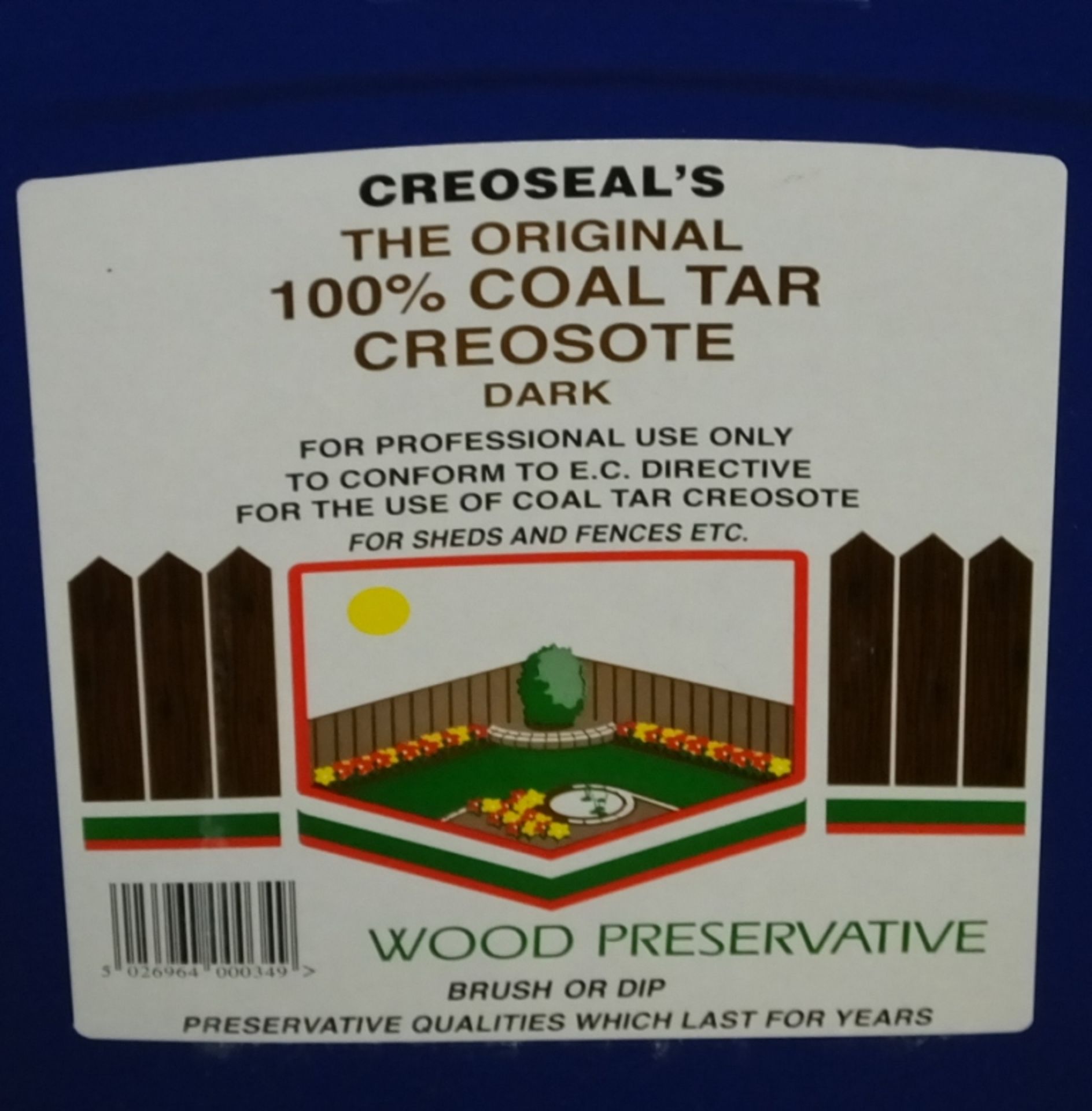 Creoseals The Original 100% Coal Tar Creosote - 20ltr - 3 tubs - Bild 2 aus 2