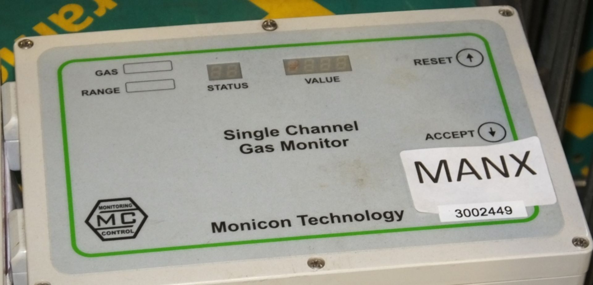 2x Monicon Tech Single Channel Gas Monitors - Image 2 of 2