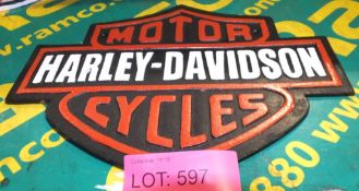 Cast Sign - Harley Davidson
