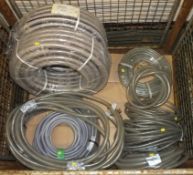 10x Clear Hoses - unknown lengths