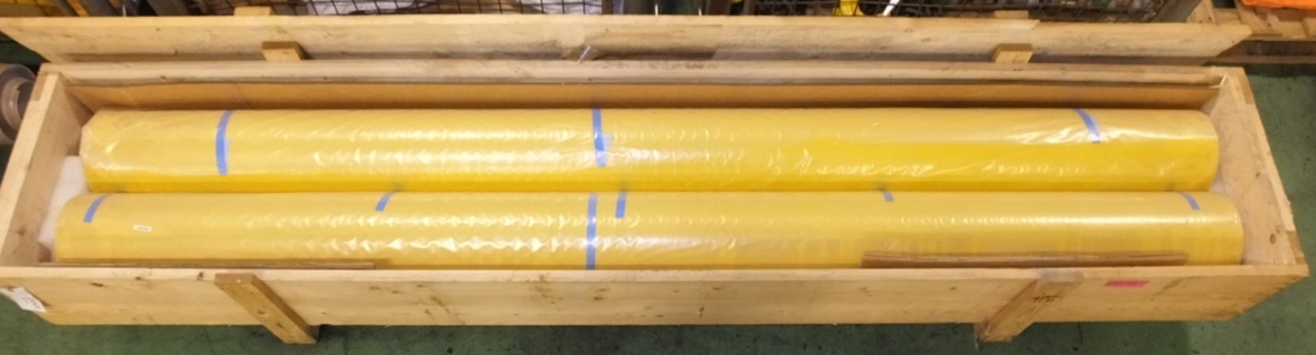 Plastic Sheet Yellow 251 cm wide - unknown length