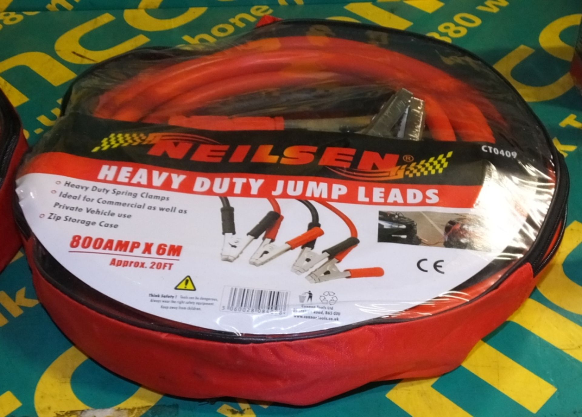 Neilsen Heavy Duty Jump Leads - 800amp x 6M