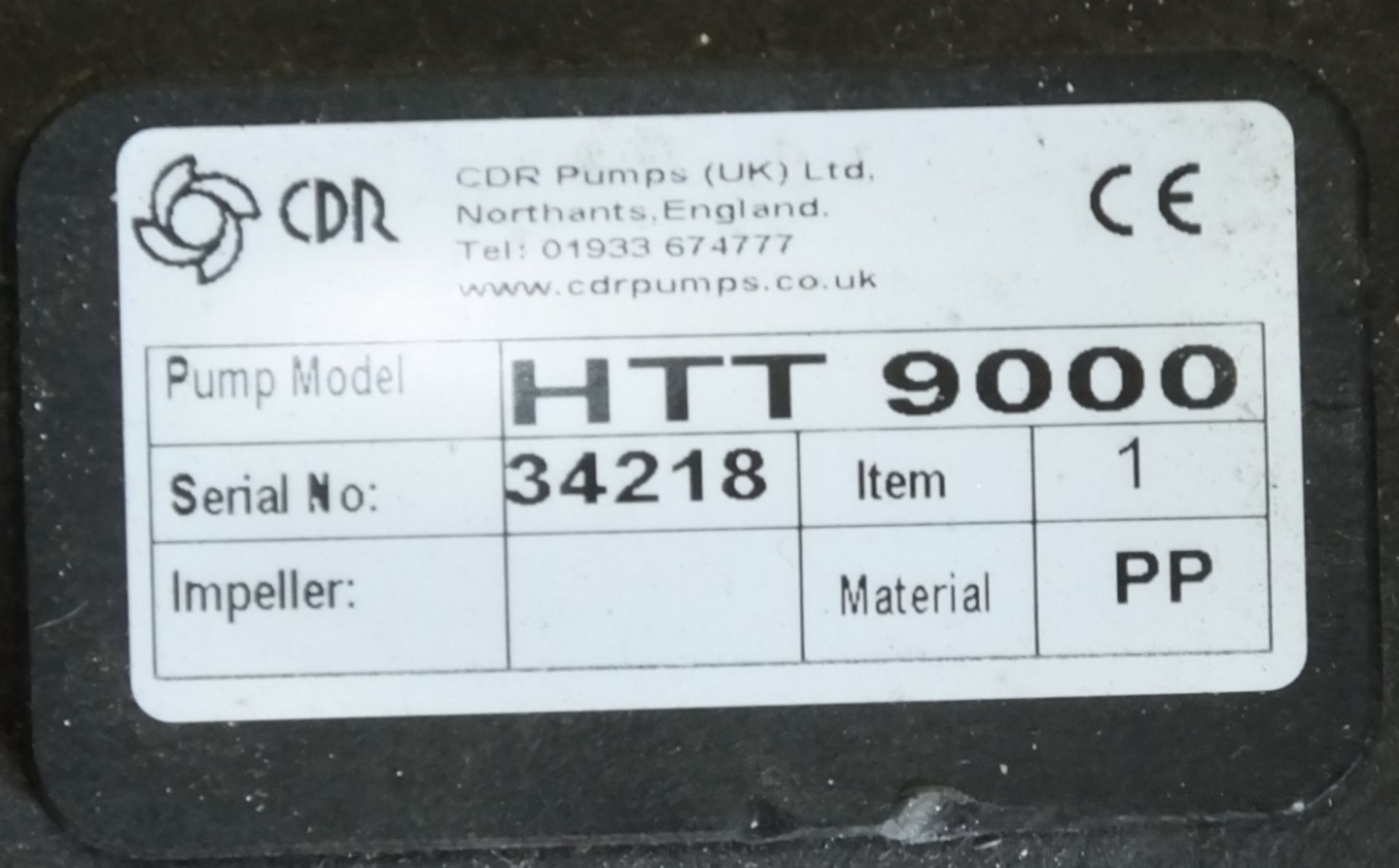 CDR Pumps HTT-9000 Electric Turbine Pump - Bild 2 aus 5