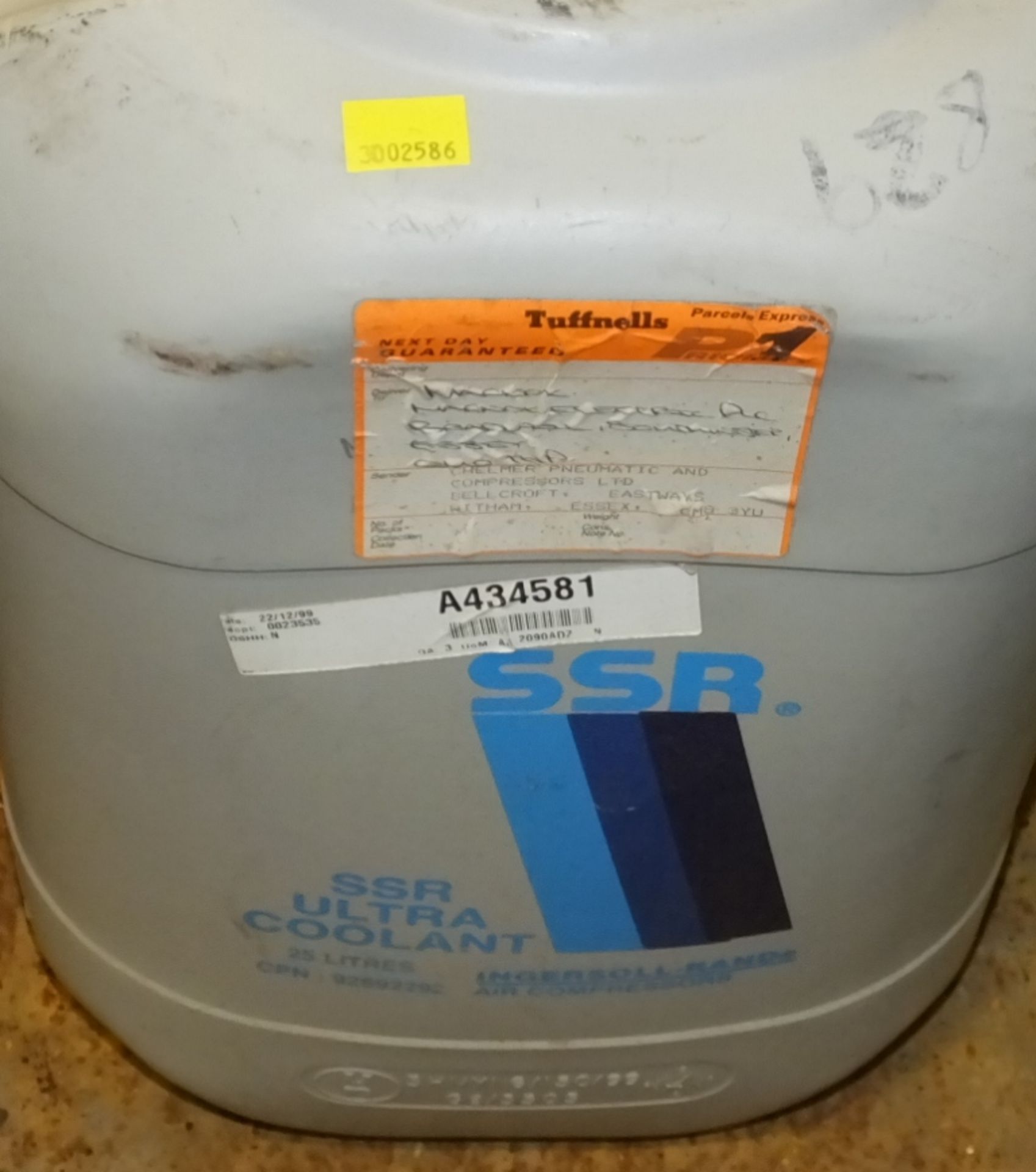 6x Oils 20ltr Containers - Ingersoll Rand Ultra Coolant, Shell Tellus Oil 37, 2x Shell Cor - Image 5 of 7