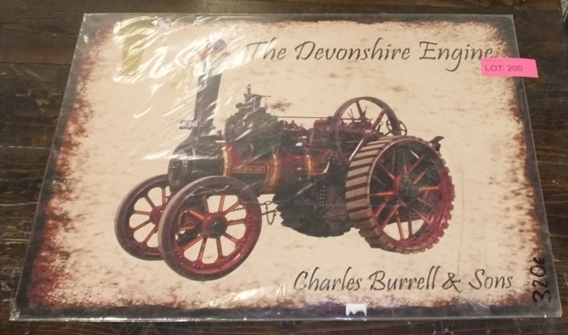Tin Sign 700 x 500 - The Devonshire Engine