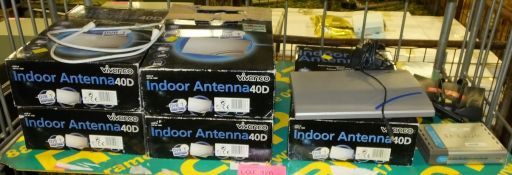 5x Vivanco indoor aerials, modem