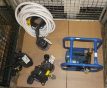 Mechanical Spares, 3x Draper Submersible Water Pumps 110v