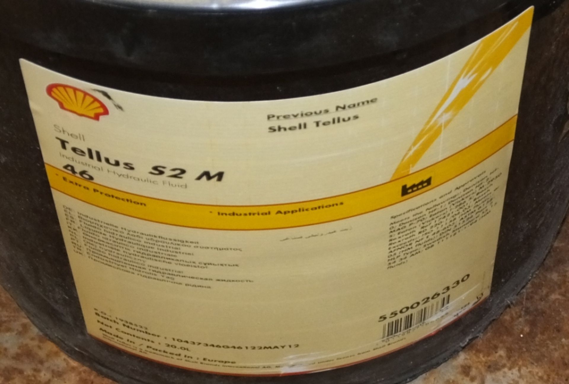 6x Oils 20ltr Containers - Ingersoll Rand Ultra Coolant, Shell Tellus Oil 37, 2x Shell Cor - Image 6 of 7