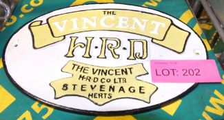 Cast Sign - The Vincent HRD