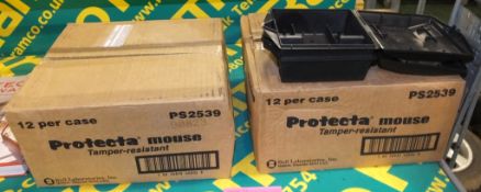 Protecta Mouse Tamper Resistant PS2539 mouse traps - 12 per case - 2 cases