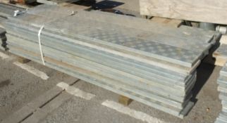 51x Metal Deck Sections W22.5 x H4 x L183 / 244cm