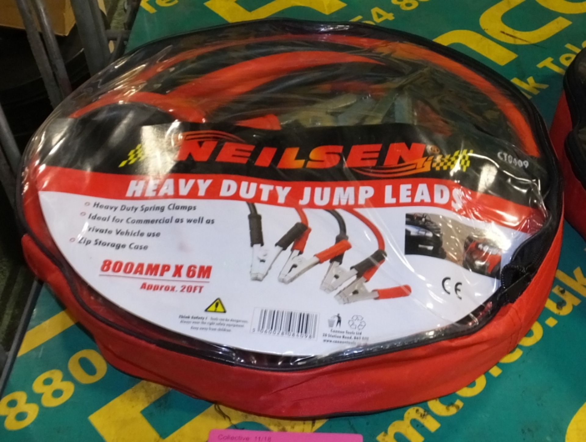 Neilsen Heavy Duty Jump Leads - 800amp x 6M