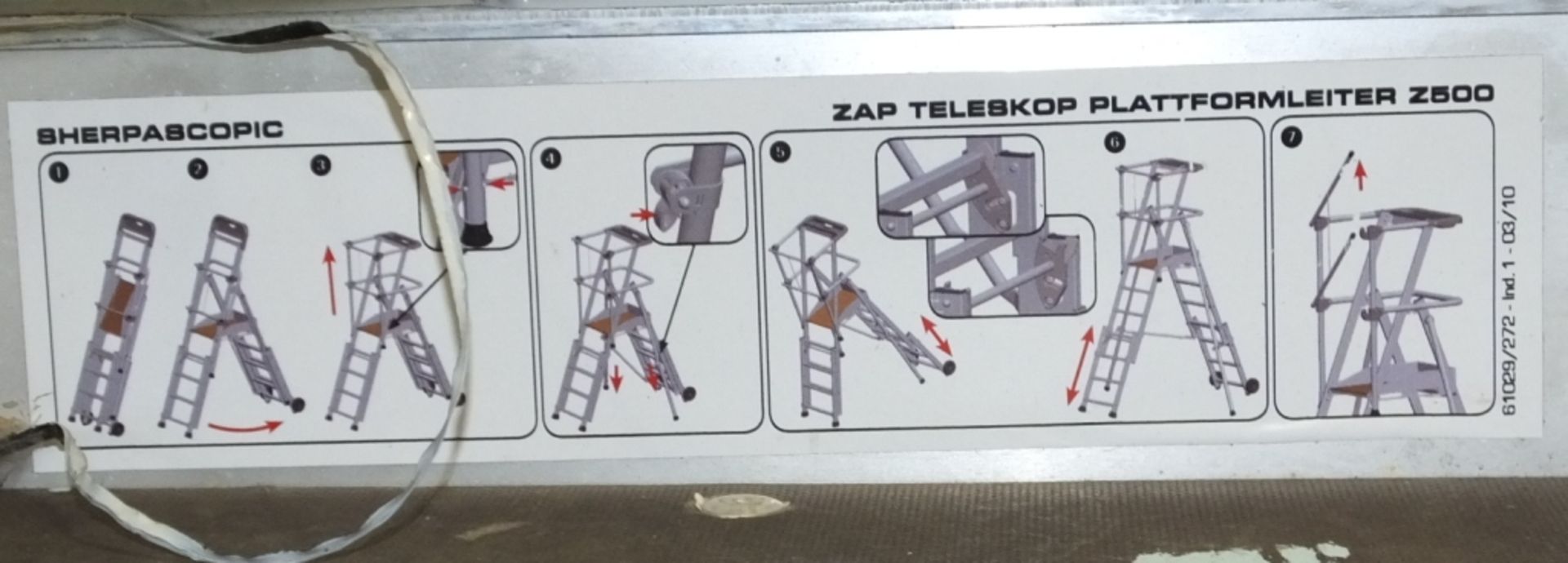 Tubesca Aluminium Multi Function Step ladder - Sherpasonic Zap Teleskop Z500 - Image 3 of 3