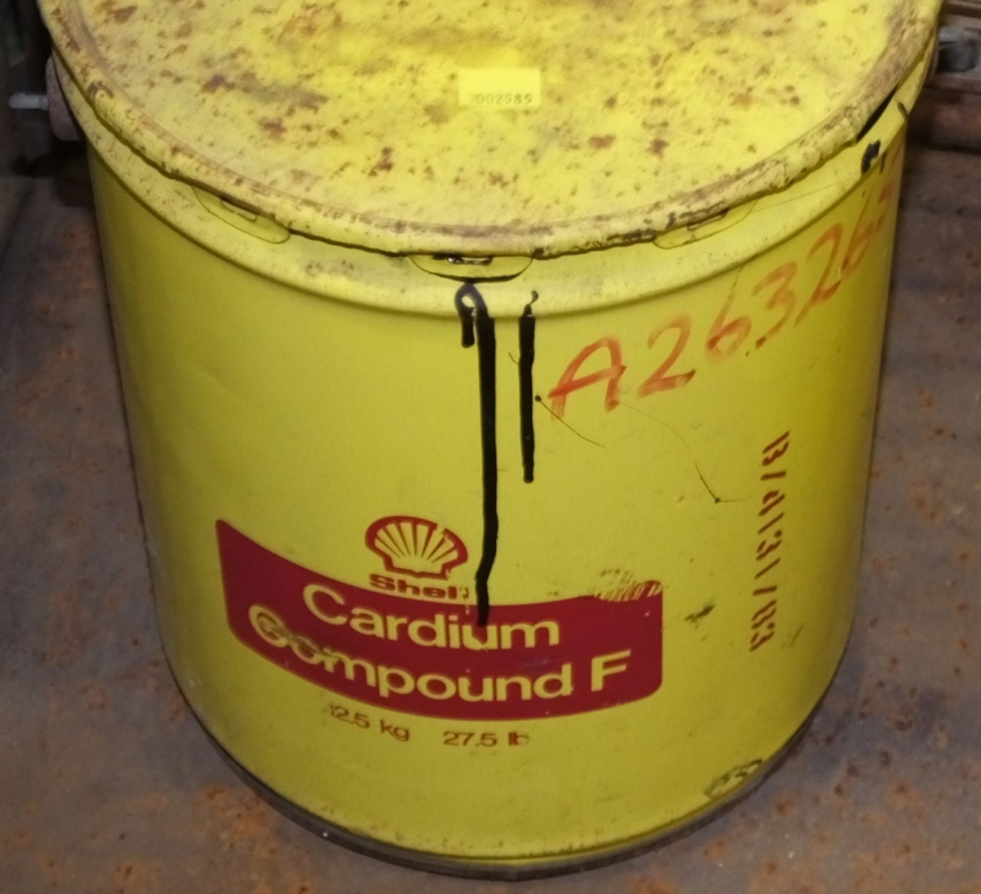 6x Grease 20ltr Drums - Shell Cardium Compound F, Shell Calithia EPT 2, Castrol Spheerol 1 - Image 2 of 6