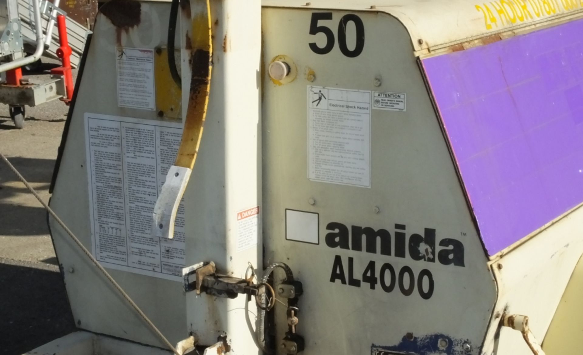 Diesel Powered Amida AL4050D-4MH - Mbl 4-light Unit - Tele Mast 9'-29' - Image 3 of 4