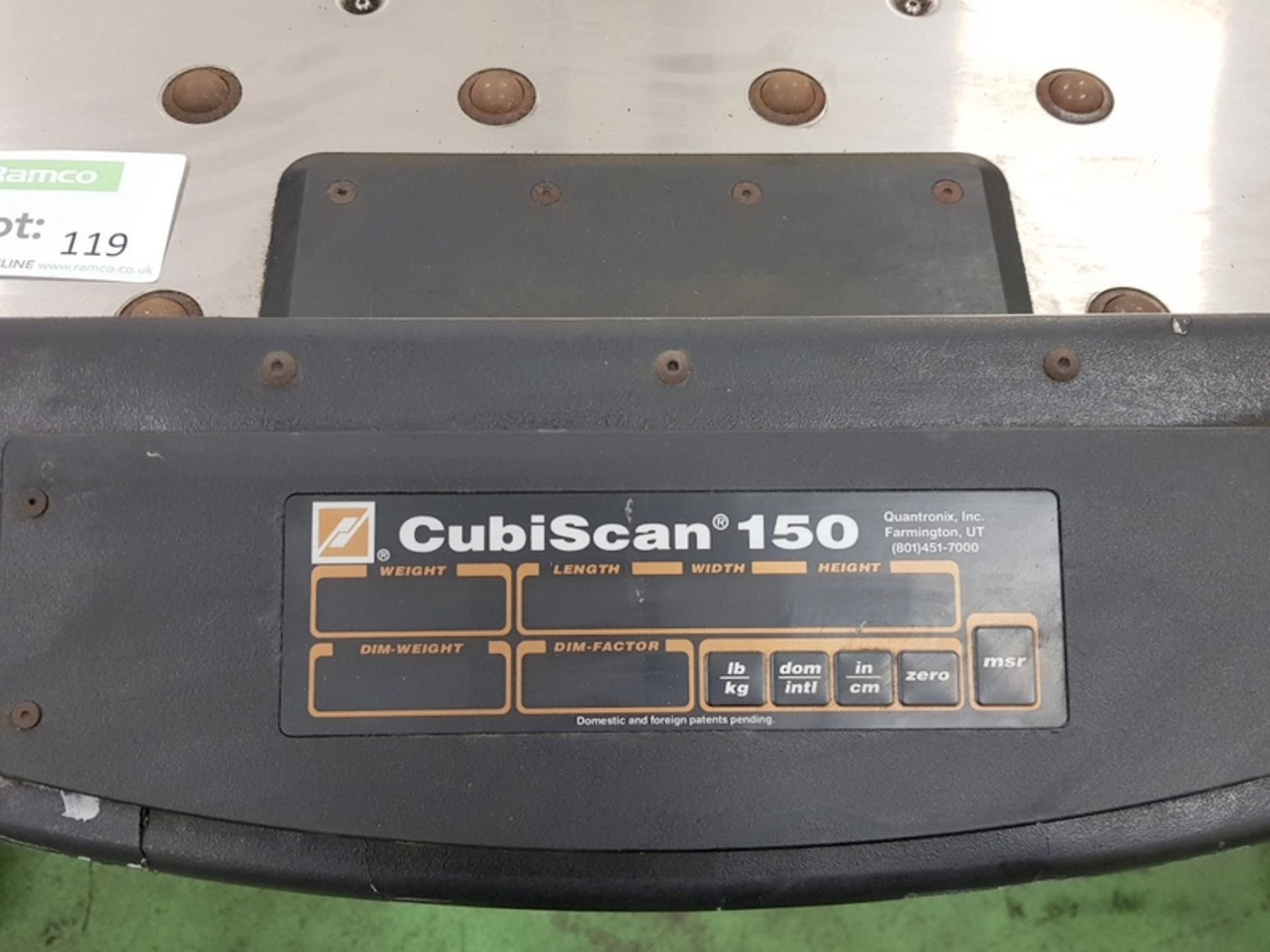 Quantronix CubiScan 150 Scanner Table - Bild 2 aus 3