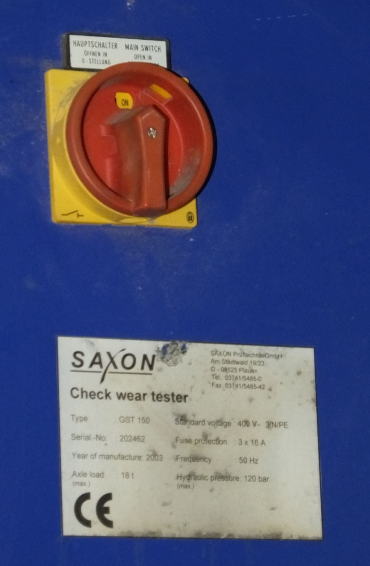Oakmain Saxon Wheel Play Detector - Bild 3 aus 4