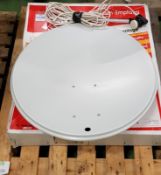 TelSky Satellite Receiver dish assembly