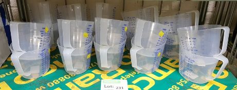 20x Plastic jugs