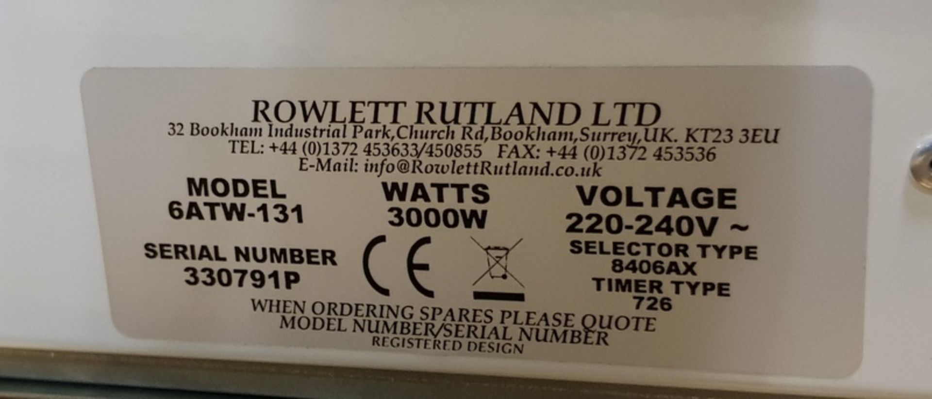 Rowlett 240V 6 Slice Toaster - 6ATW - Image 5 of 5