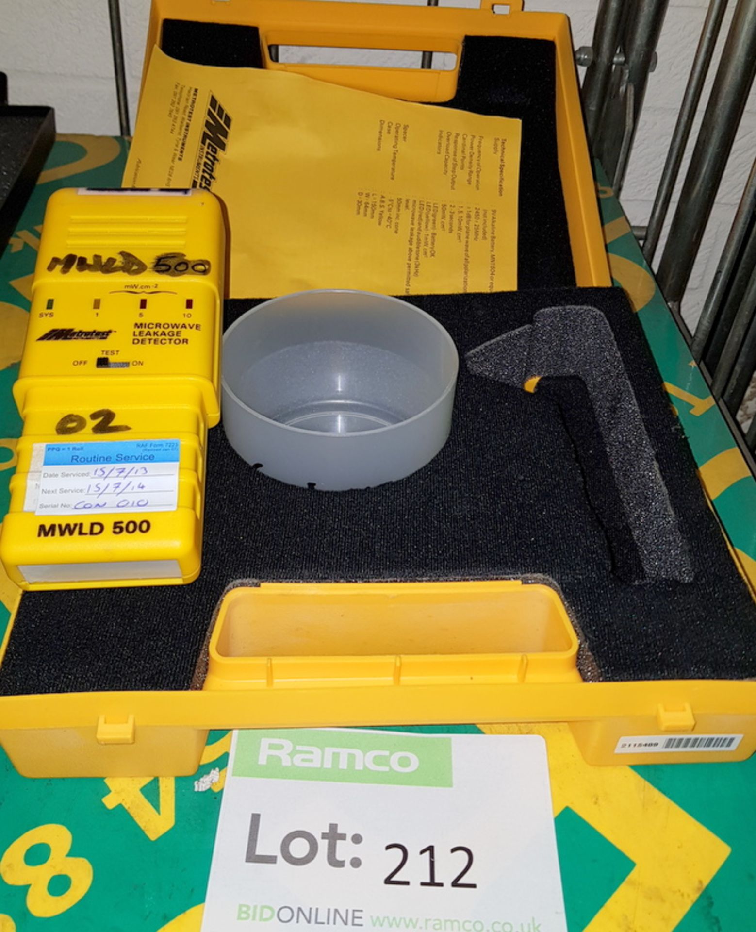 Metrowave MWLD 500 Microwave Leakage Detector