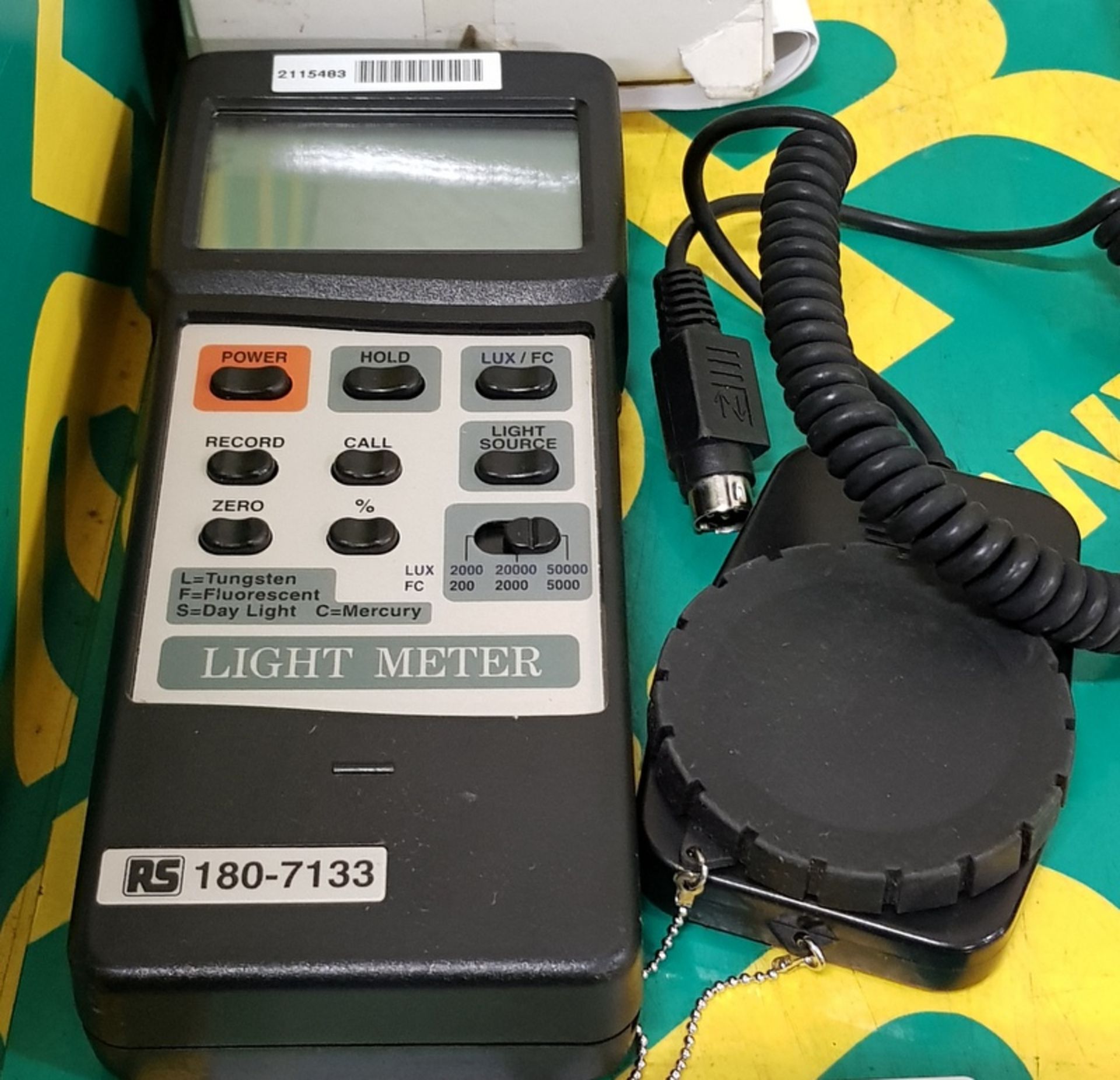 RS 180-7133 Light Meter - Image 2 of 2