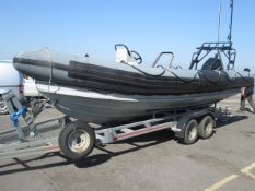 Halmatic 22 Military Spec RIB Boat - Mercury 6 cylinder 2 stroke 150hp outboard - Length 7
