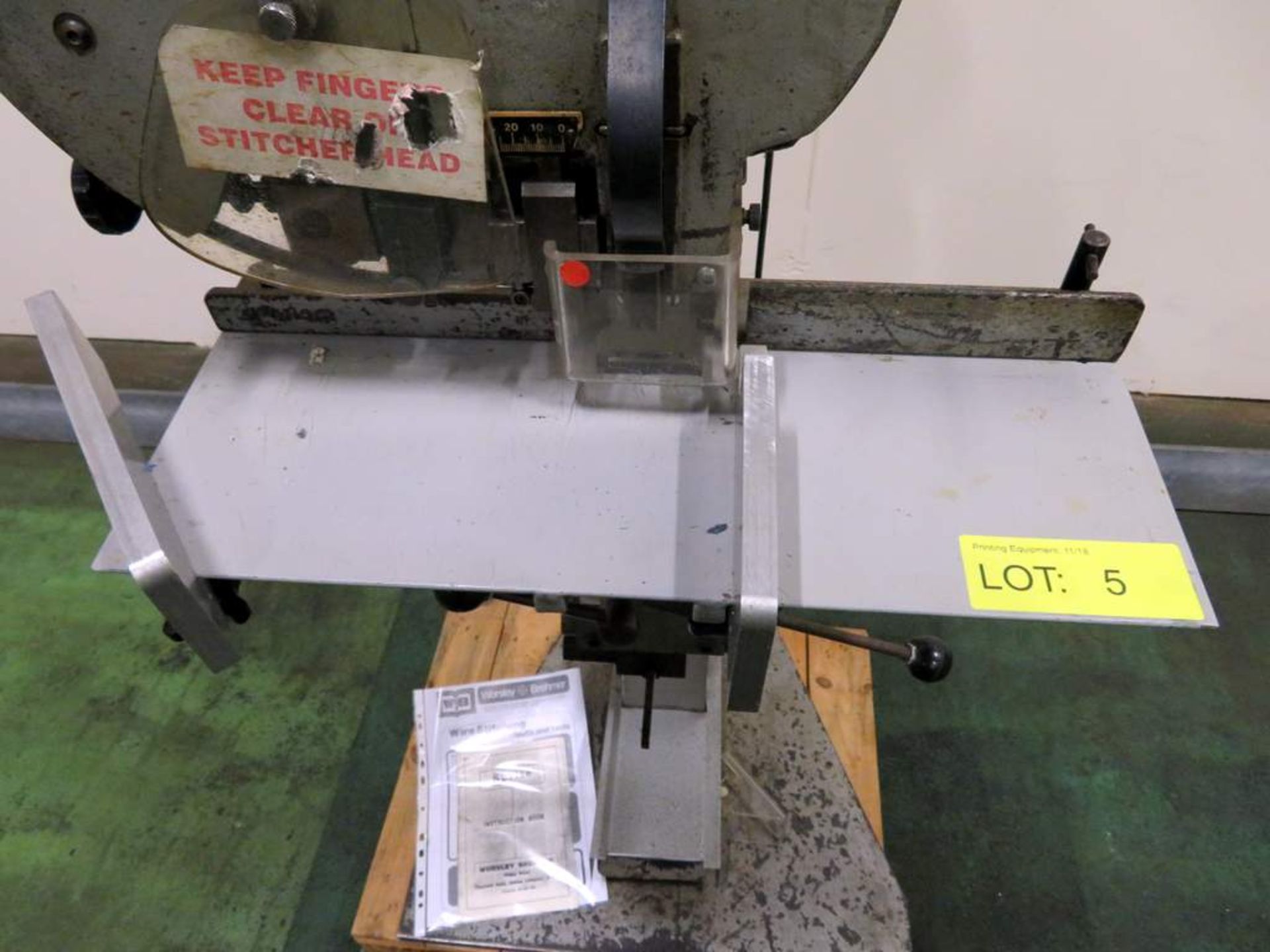 Worsely Brehmer Model Sprite wire stitcher - Serial Number: 185 - Bild 5 aus 13