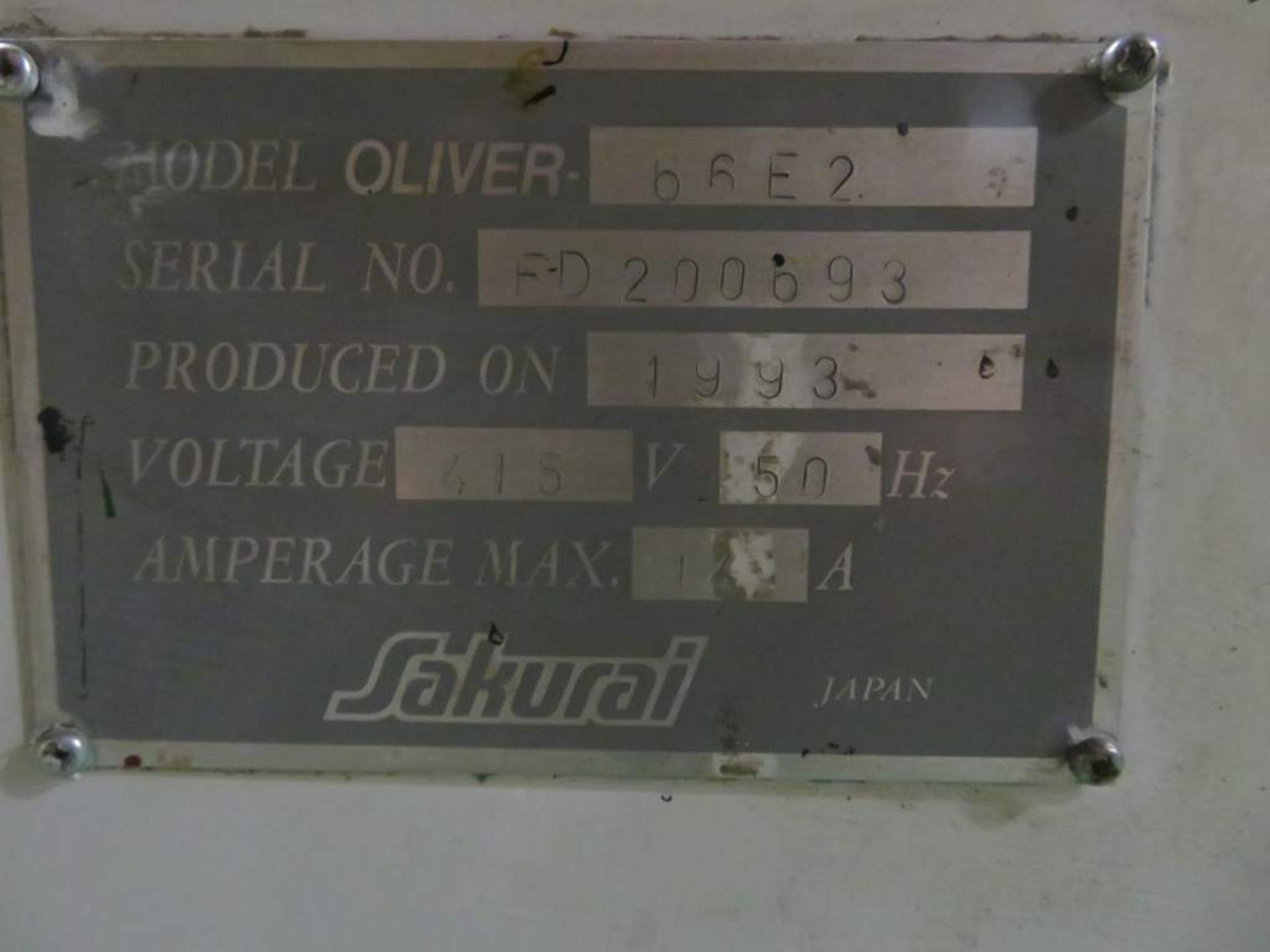 Sakurai Model Oliver 66 E2 Serial Number: FD200693 - Image 20 of 22