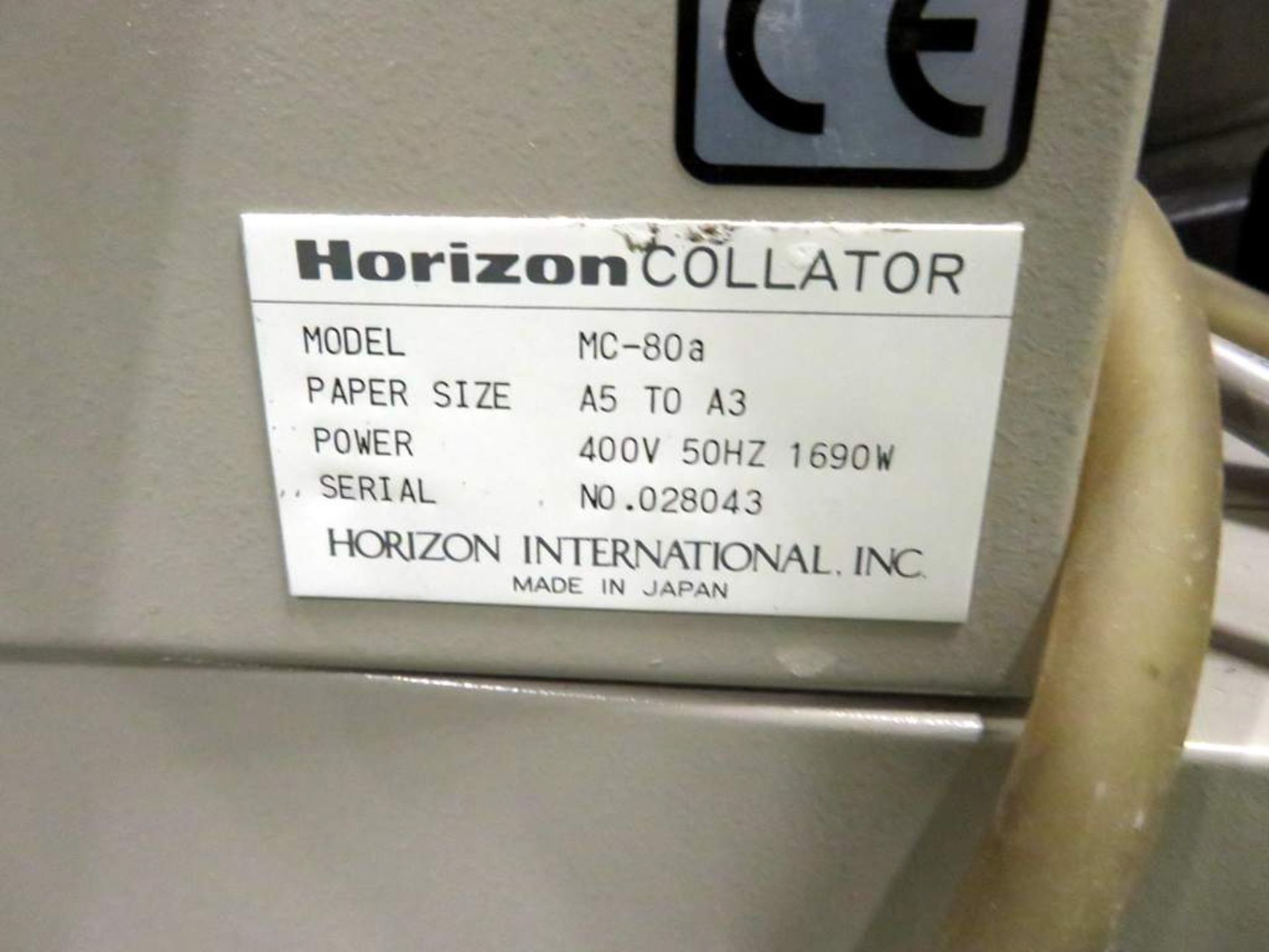 Horizon Model SPF-20 Stitching & Folding Unit, Horizion FC-20 Trimmer & 2x Horizon MC-80 Collators - Image 12 of 30
