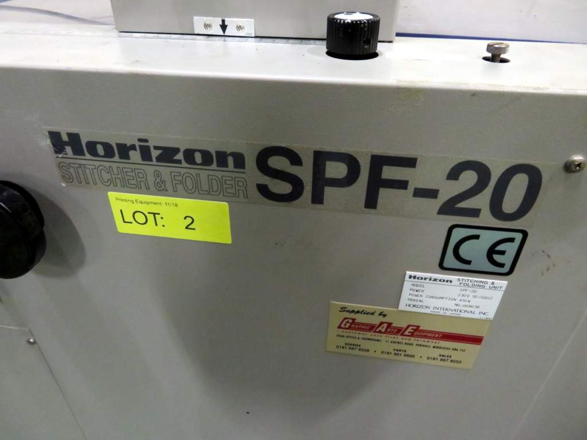 Horizon Model SPF-20 Stitching & Folding Unit, Horizion FC-20 Trimmer & 2x Horizon MC-80 Collators - Bild 6 aus 30