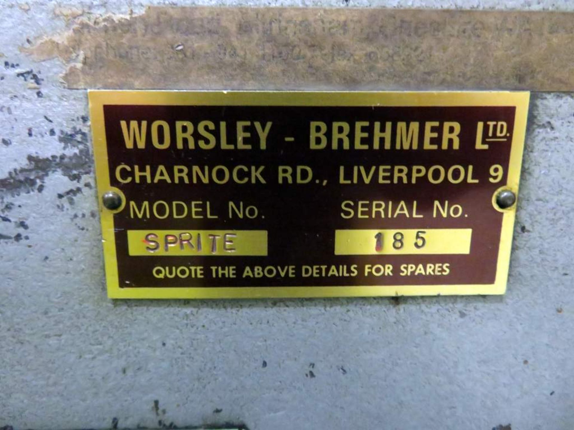 Worsely Brehmer Model Sprite wire stitcher - Serial Number: 185 - Bild 8 aus 13