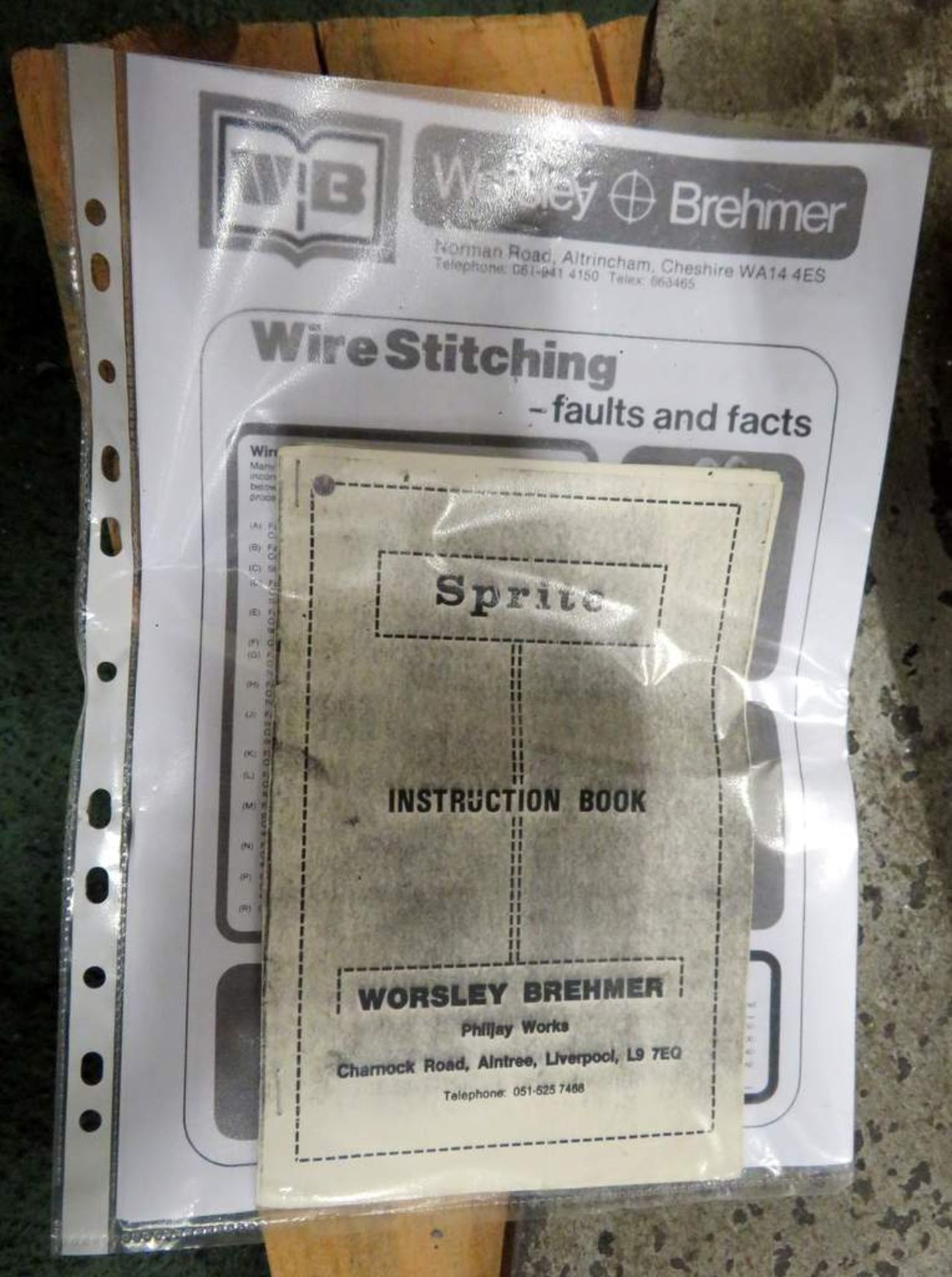 Worsely Brehmer Model Sprite wire stitcher - Serial Number: 185 - Bild 13 aus 13