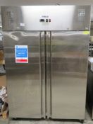 Adexa Model: GN1200BTV double door stainless steel