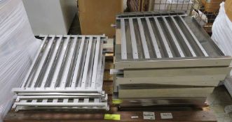 Various Stainless steel UNOX oven shelf insert panels