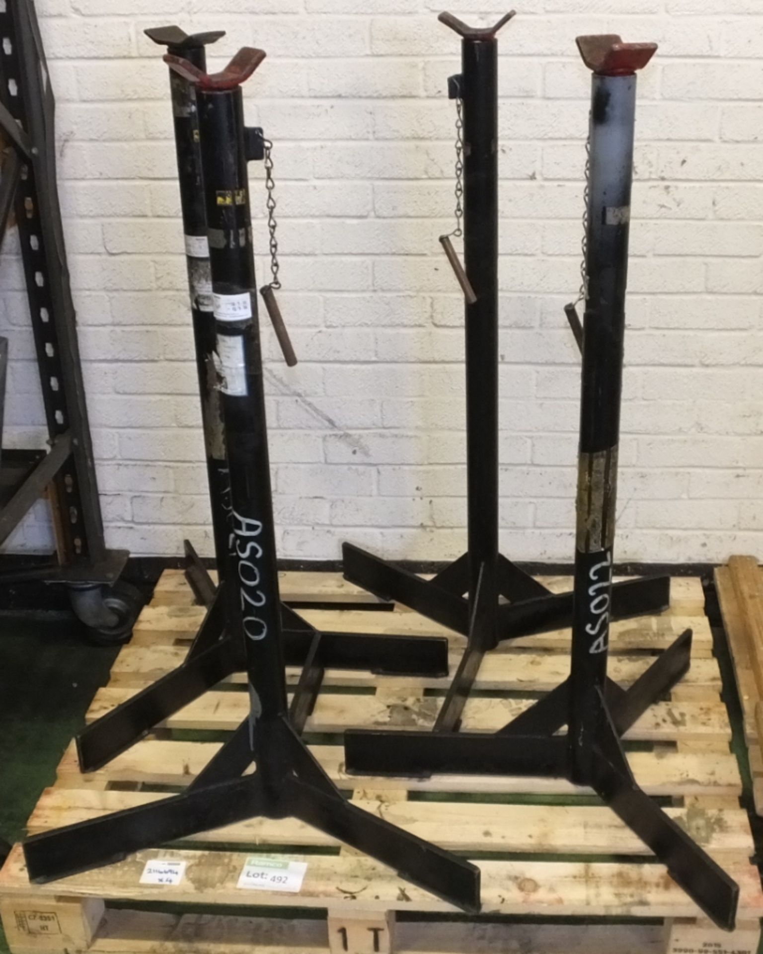 4x 4000kg axle stands