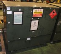Hazardous Waste Cabinet Green - locked - no key