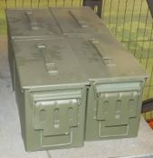 4x Ammunition Boxes Refurbished M2A1