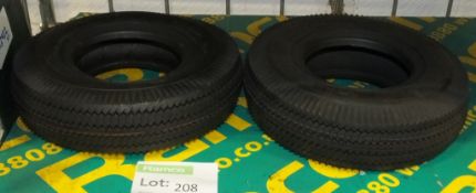 2x Tires - Carlisle - 4.10 - 6 NHS - Sawtoorh