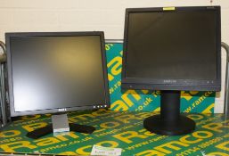 Dell PC Monitors Model E117FPf, Samsung LCD Monitor Model SMO-1721p