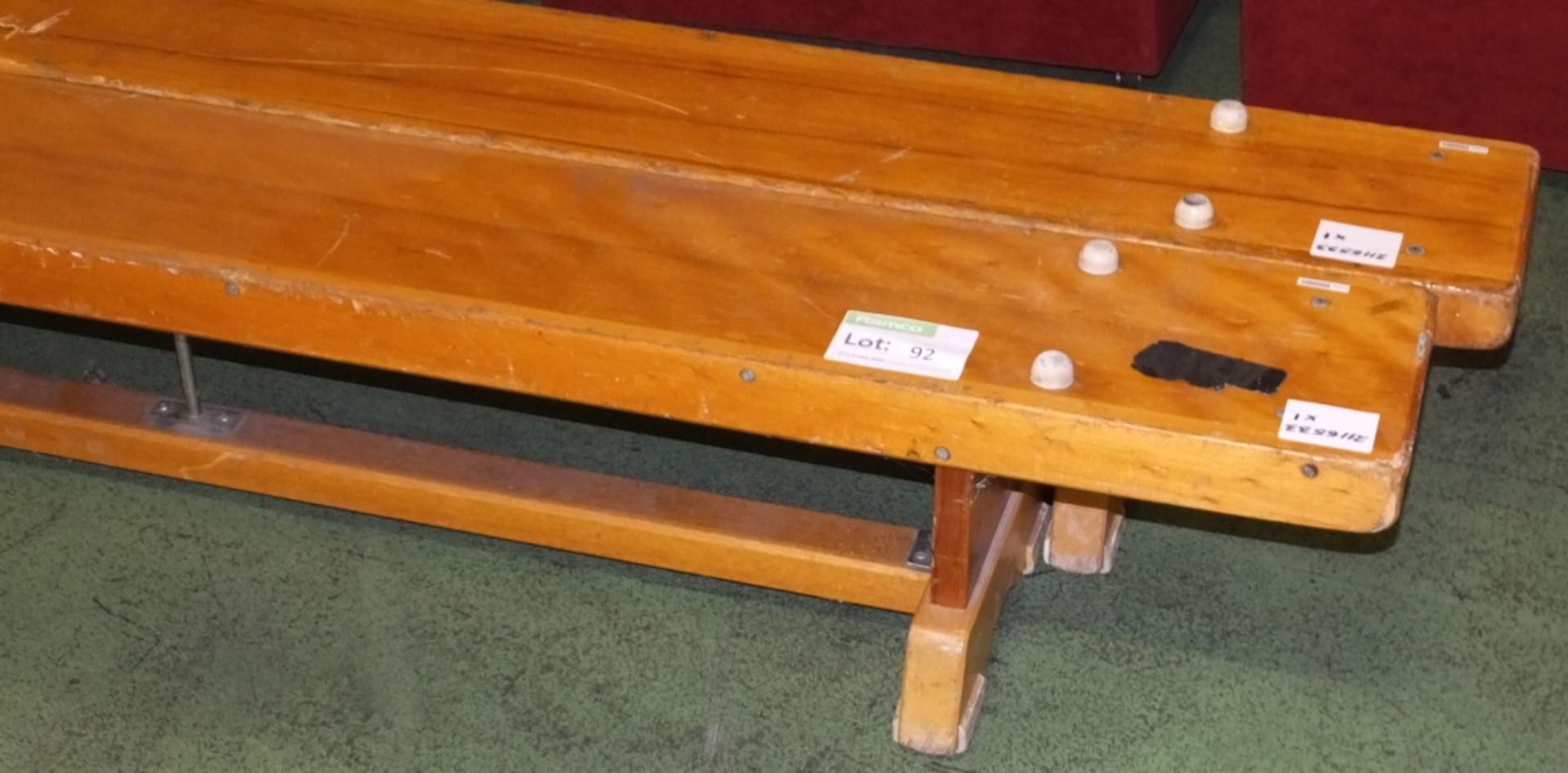 2x Gymnastic Benches - Image 2 of 2