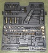 Halfords - Ratchet & Socket set in carry case - incomplete