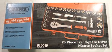 Draper 1/2" Metric Socket Set - 25 pcs.