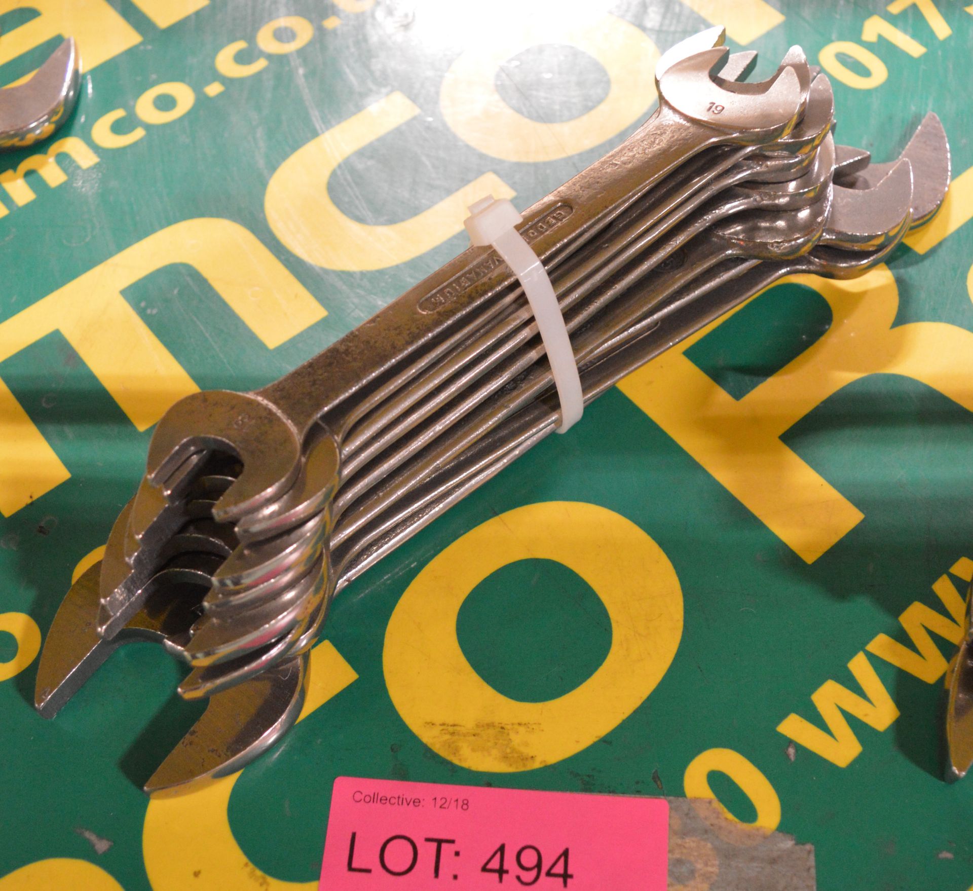 9x Open Ended Spanners 19 - 42mm.