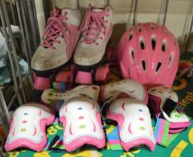 Roller Skates & Accessories - Size 1.
